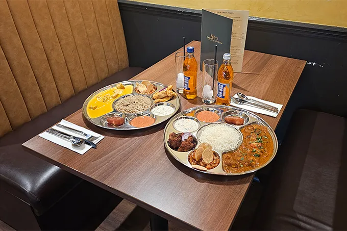 Authentic Indian thali at Roy's Indian Kitchen